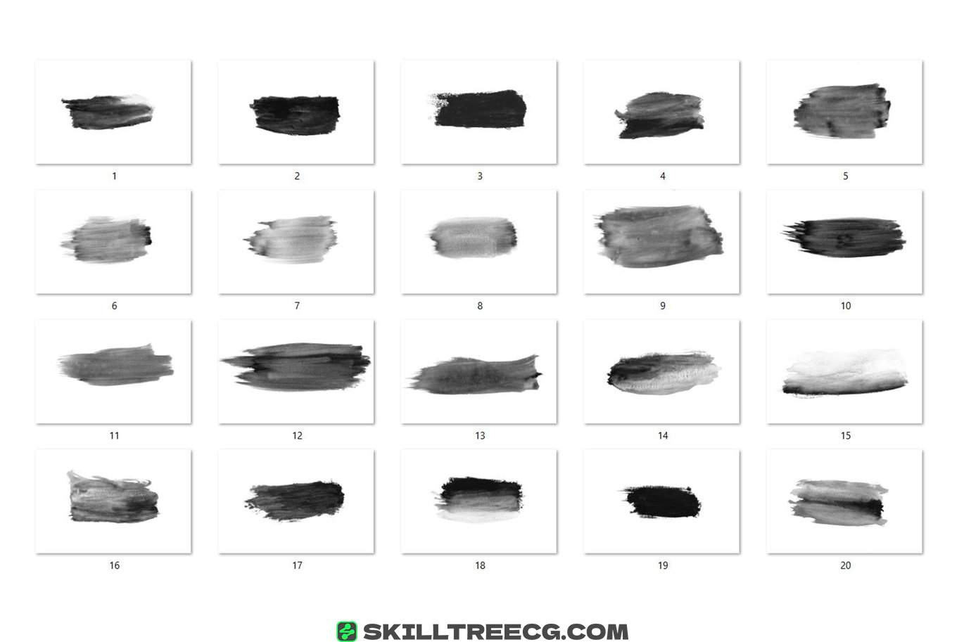 图片[2]-30 Watercolor Brush Stroke Texture HQ（249664）-技能树